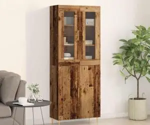 vidaXL Highboard Lemn vechi 69.5x34x180 cm Lemn inginerizat