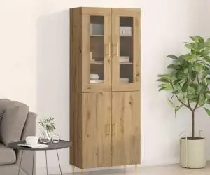 vidaXL Highboard din Stejar Artisan 69.5x34x180 cm Lemn prelucrat