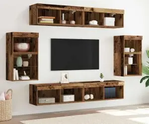 vidaXL Raft flotant 2 buc Lemn vechi 40x28.5x40 cm Lemn prelucrat