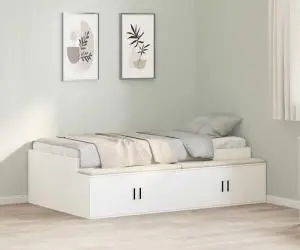 vidaXL Cadru de Pat Alb 80x200 cm