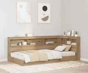 vidaXL Tăblie de depozitare stejar artizanal 90 cm Compozit de lemn