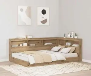 vidaXL Tăblie de depozitare stejar artizanal 120 cm Lemn compozit