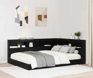 vidaXL Tăblie de depozitare cu raft Stejar negru 140 cm Lemn compozit