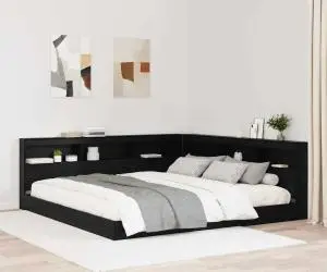 vidaXL Tăblie de depozitare cu raft Stejar negru 180 cm Lemn compozit