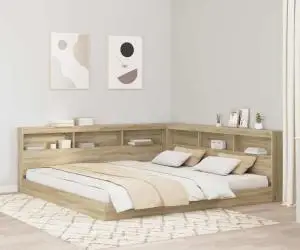 vidaXL Tăblie de depozitare cu raft Stejar sonoma 180 cm Lemn compozit