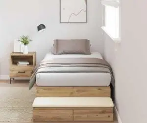 vidaXL Cadru de Pat din Stejar Artisan 80x200 cm