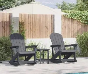 vidaXL Fotolii Adirondack Marmite 2 pcs Gri deschis 73.5 x 92 x 90 cm