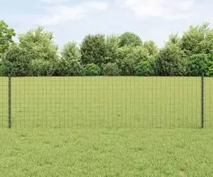 vidaXL Stâlpi de Gard 22 pcs Gri 50 x 0.6 m Oțel