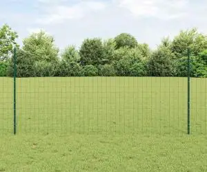vidaXL Set gard Set de 2 Verde Polietilenă 25 x 1.2 m Durabil