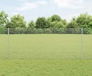 vidaXL Set Gard de Grădină Set de 2 Oțel galvanizat 25 m lungime Durabil
