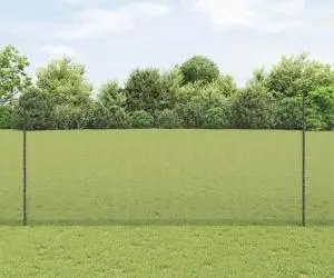 vidaXL Gard din Sârmă Sudată cu 22 U Posturi Gri 1.4x25 m Oțel