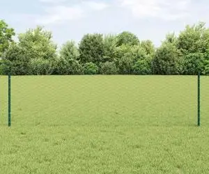 Piloni vidaXL 5 buc U-Channel Verde 120 cm Oțel