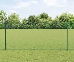 Stâlpi de Gard vidaXL 11 buc U-Channel Verde 140 cm Oțel