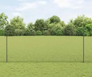 Stâlpi Gard vidaXL 10 buc Canale U-Gri 140 cm Oțel