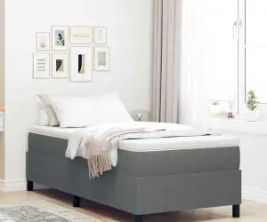 vidaXL Pat cu saltea - Gri deschis 80 x 200 cm, catifea