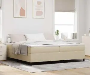 vidaXL Pat Box Spring cu saltea verde deschis și gri, 200 x 200 cm, catifea