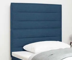 vidaXL Tăblie Design Linii Albastru 80 cm Țesătură
