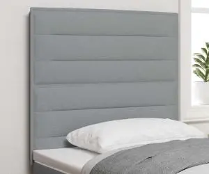 vidaXL Tăblie design linii gri deschis 100 cm țesătură