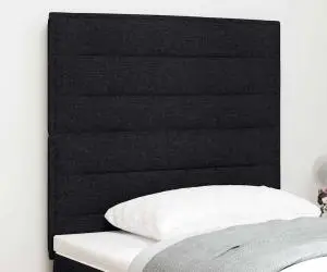 vidaXL Tăblie Design Linii Negru 100 cm Țesătură