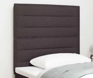 vidaXL Tăblie Design Linii Maro închis 100 cm Țesătură