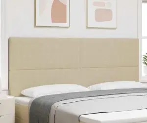 vidaXL Tăblie de pat design simplu, gri verde deschis, 200 cm raiat