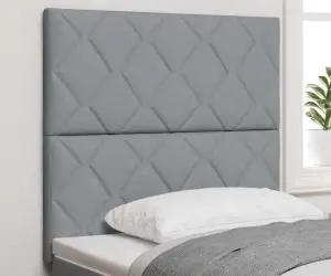 vidaXL Tăblie design blocuri de diamant gri deschis, 90 cm, din țesătură.