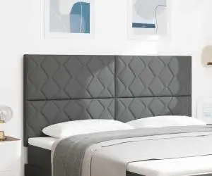 vidaXL Tăblie gri închis cu design în blocuri de diamant, 180 cm