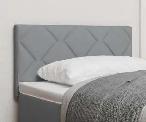 Tablă LED vidaXL cu Design Blocuri de Diamant Gri Deschis 80 cm Țesătură