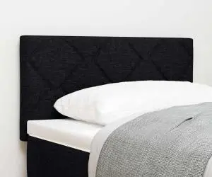 Tăblie LED vidaXL Design cu blocuri de diamante Negru 80 cm țesătură