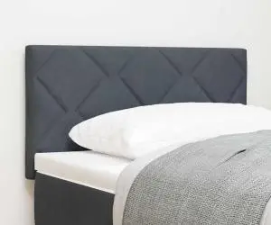 vidaXL Tête de lit LED, design blocuri de diamant, gri închis, 80 cm, velur