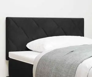 vidaXL Tăblie LED în design blocuri de diamant, neagră, de 90 cm