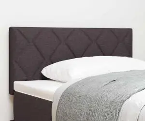 Tăblie LED vidaXL Design blocuri de diamant Maro închis 100 cm Țesătură