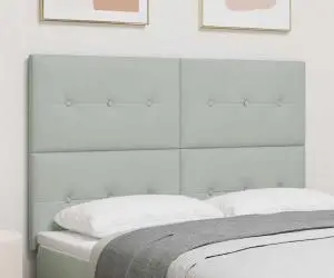 vidaXL Aplica LED pentru Tăblie Gri 80 cm Catifea