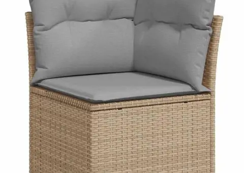 Set de canapea pentru grădină Manual 9 pcs Bej 55 x 55 x 37 cm - 5/5