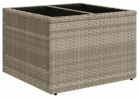 Set de sofa pentru grădină cu perne gri deschis din poliratan - 5/5