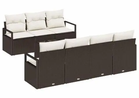 Set canapea grădină cu perne Maro Poliratan - 2/5