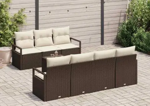 Set canapea grădină cu perne Maro Poliratan - 3/5