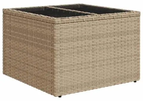 Set canape din grădină cu perne bej poliratan - 5/5