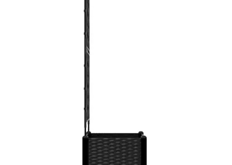 Jardinieră de grădină cu spalier, negru, 40x40x143 cm - 5/5