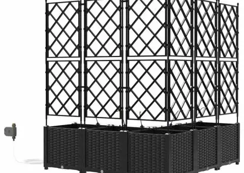 Ghivece de Grădină 1 buc Negru 120 x 120 x 142 cm Plastic - 5/5