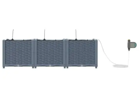 Ghivece de Grădină 1 buc Gri deschis 120 x 40 x 37.5 cm Plastic - 5/5