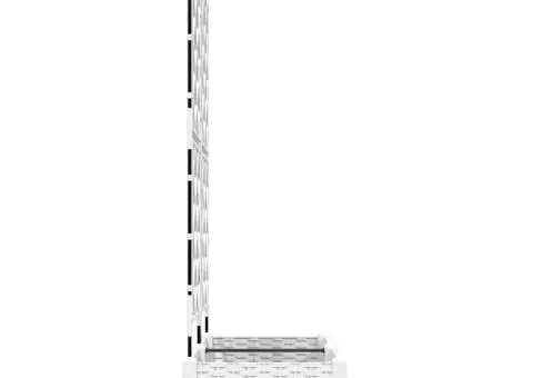 Jardiniere de grădină cu spalier, 2 buc., alb, 80x40x125.5 cm - 5/5