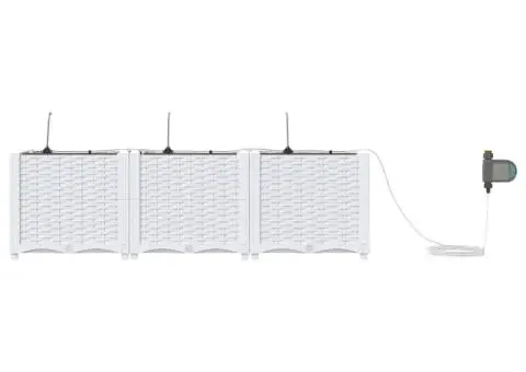 Ghivece de Grădină 1 buc Alb 120 x 40 x 37.5 cm Plastic - 5/5