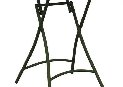 Masă de grădină pliabilă, verde închis, 55x55x73 cm, oțel - 2/5