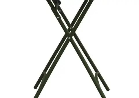 Masă de grădină pliabilă, verde închis, 55x55x73 cm, oțel - 5/5