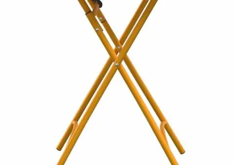 Masă de grădină pliabilă, galben muștar, 55x55x73 cm, oțel - 5/5