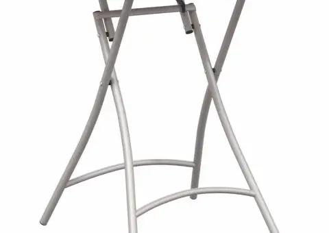 Masă de grădină pliabilă, bej, 55x55x73 cm, oțel - 2/5