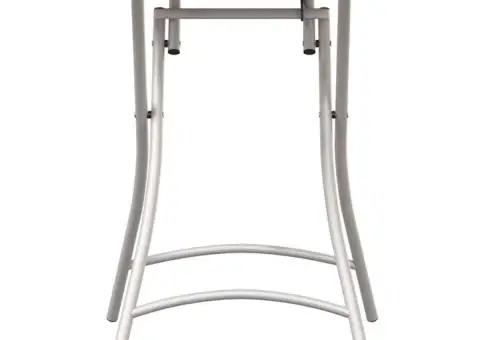 Masă de grădină pliabilă, bej, 55x55x73 cm, oțel - 4/5