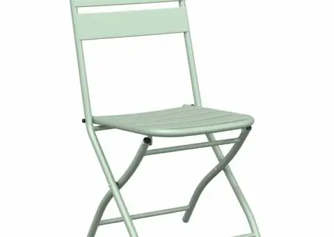 Set bistro pliabil, 3 piese, verde mentă deschis, oțel - 5/5