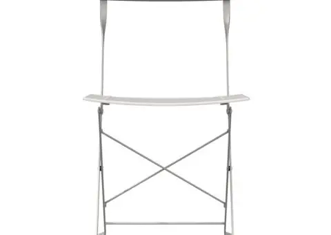 Scaune de grădină pliabile, 2 buc., bej, oțel - 5/5